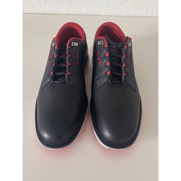 Men’s Sz 8 Nike Air Jordan ADG 5 Low Spikeless‎ Golf Shoe Black Red FQ7874-001 main image 11